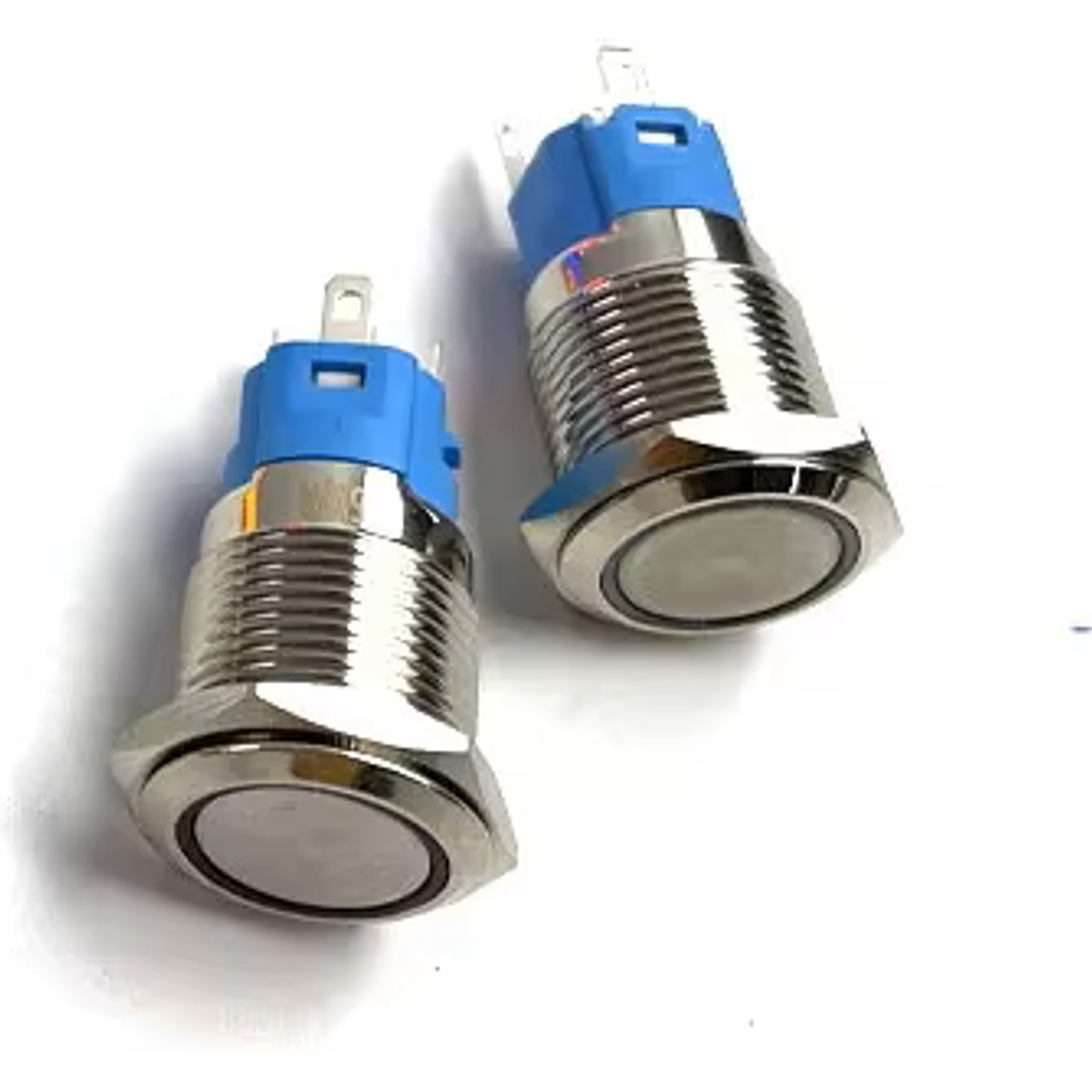 Boton metalico 16 mm iluminado de 12-30 V