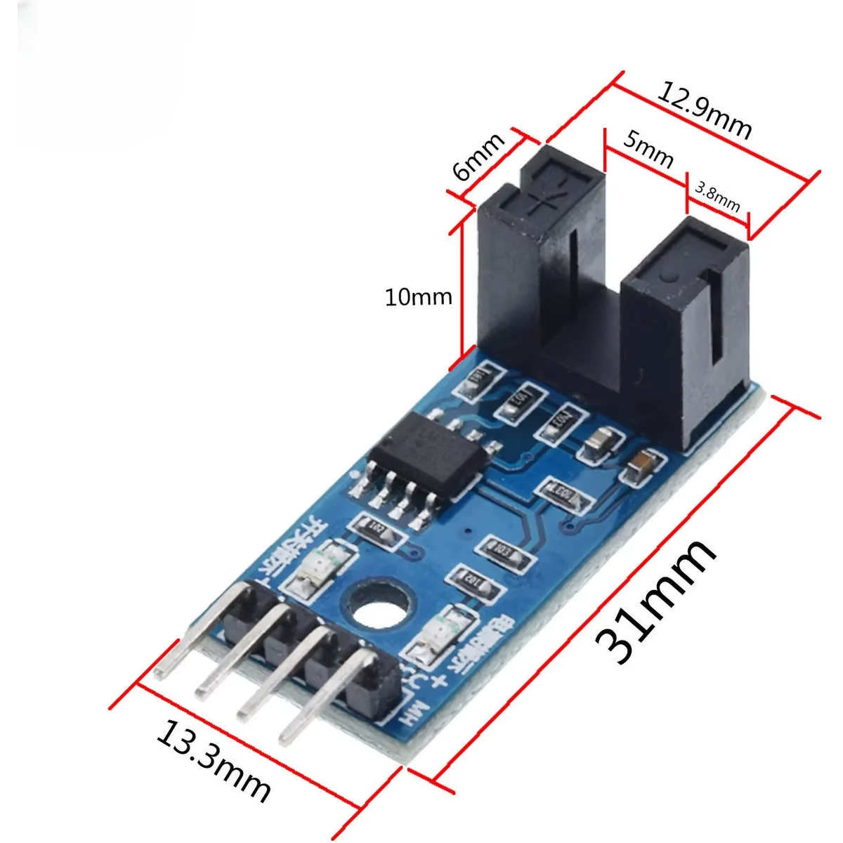 Sensor optico ranurado infrarrojo IR